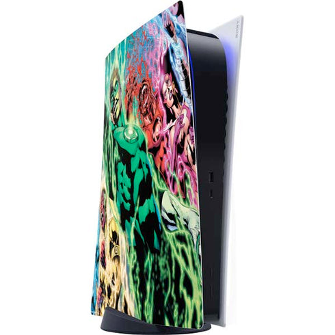 DC Comics Green Lantern Blackest Night Art work by Ivan Reis PS5 Digital Edition Console Skin